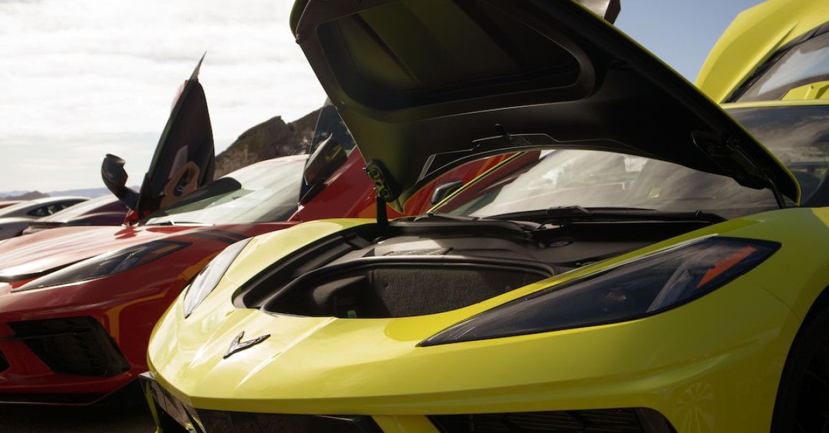 Classic 50th anniversary Corvette - timeless and iconic car.